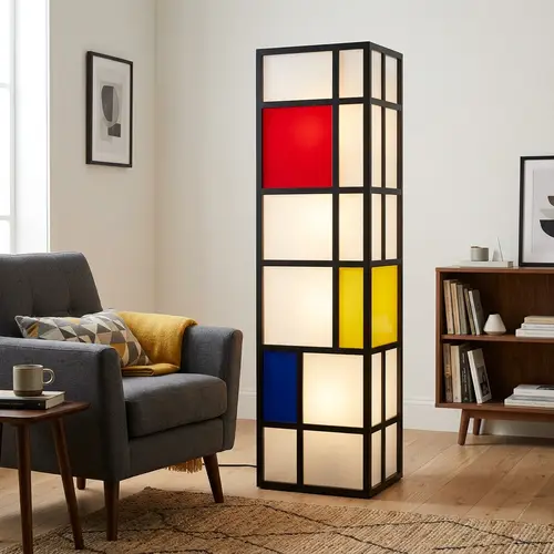 3D Combined Floor Lamp Design for Living Rooms