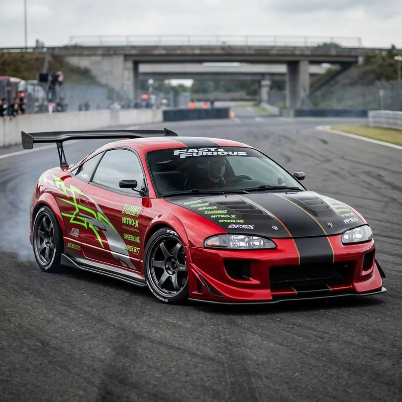 Mitsubishi Eclipse | High-Speed Racing Car