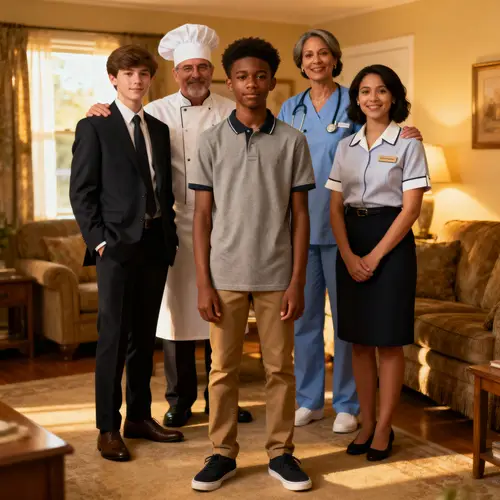 Family Portrait of a 17-Year-Old African American Male