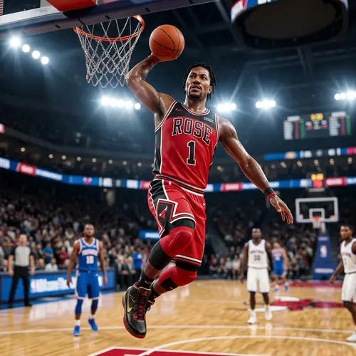 Derrick Rose Inspired 3D Basketball Jersey