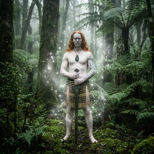 Patupaiarehe: Mythic Maori Vampire Elves in New Zealand Forest