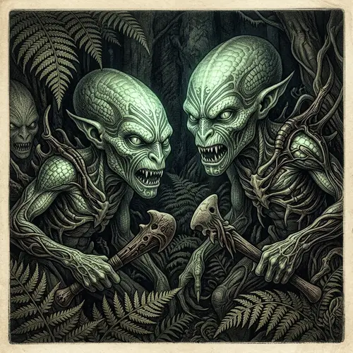 Maori Mythology Goblin Creatures in New Zealand Forest