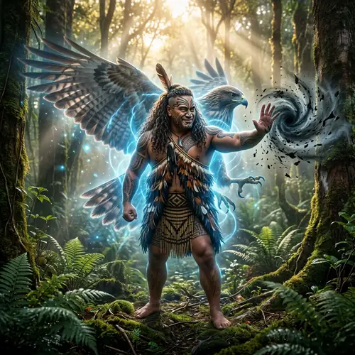 Maori Warrior Transformation: Hawke and Glimmers in New Zealand Forest