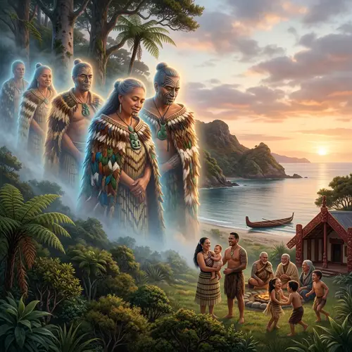 Ancestral Maori Guardians: Love and Protection for Descendants