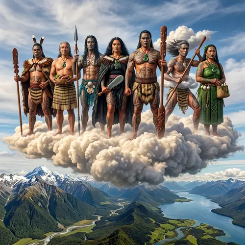 Striking New Zealand Maori Deities | Cultural Heritage Art