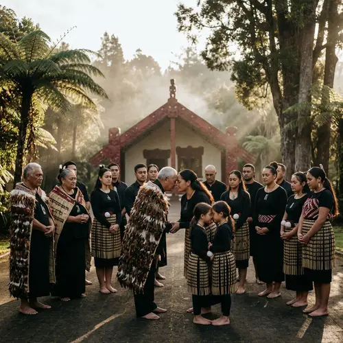 Traditional Maori Spiritual Ceremony: Essence of Wairua Energy and Love