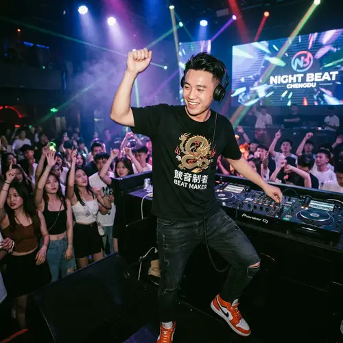 Chinese DJ Male Dancing Performance