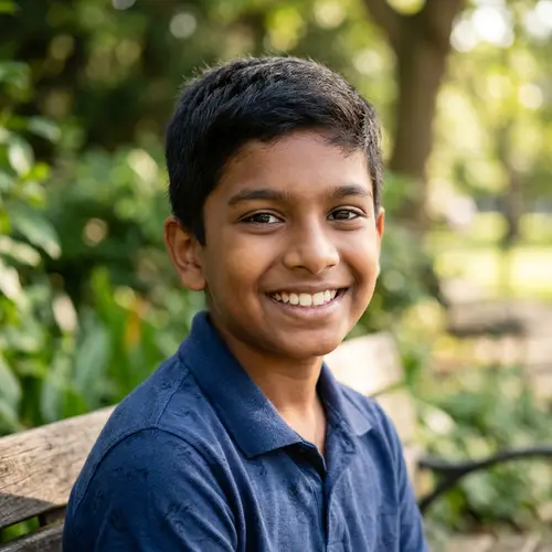 Smiling South Asian Boy - Profile Picture