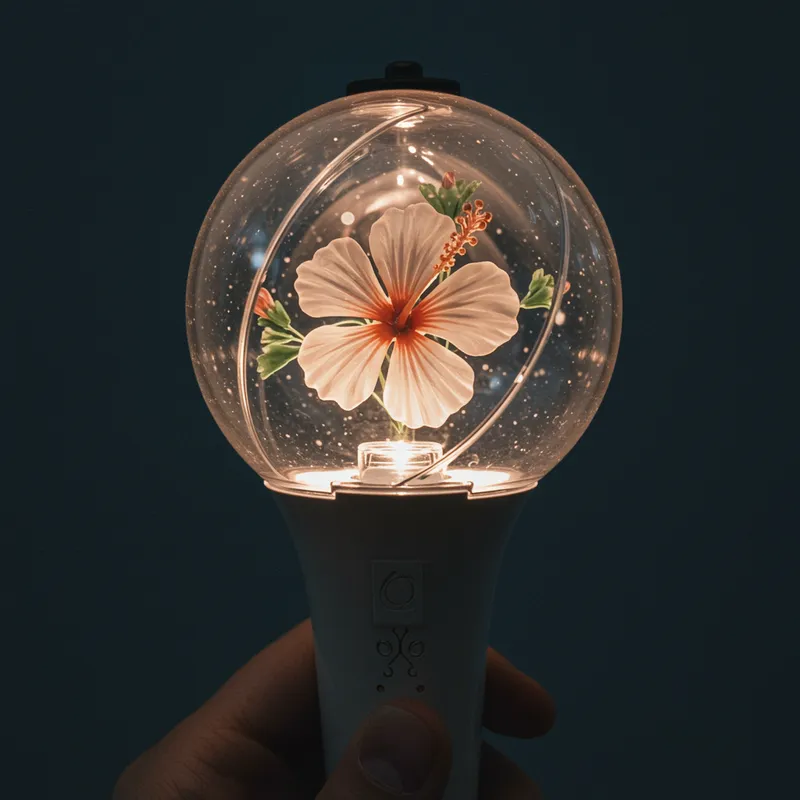Kpop-Inspired Lightstick with Butterfly Design Kpop-Inspired Lightstick with Butterfly Design