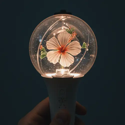 Kpop-Inspired Lightstick with Butterfly Design