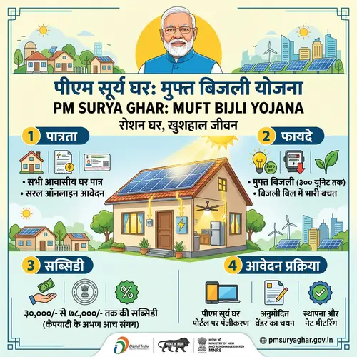 Pm Surya Ghar Muft Bijli Yojna - Free Electricity Scheme