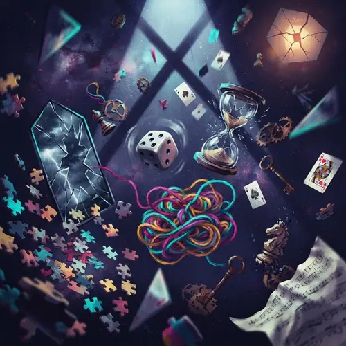 Surreal Digital Painting of Randomness and Chaos