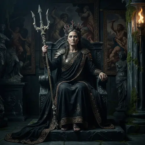 Regal Aphrodite: A Mythological Masterpiece