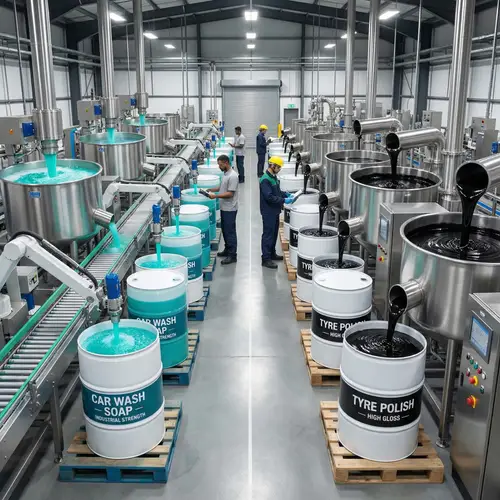 Carwash Soap & Tyre Polish Manufacturing | Clean & Efficient Process