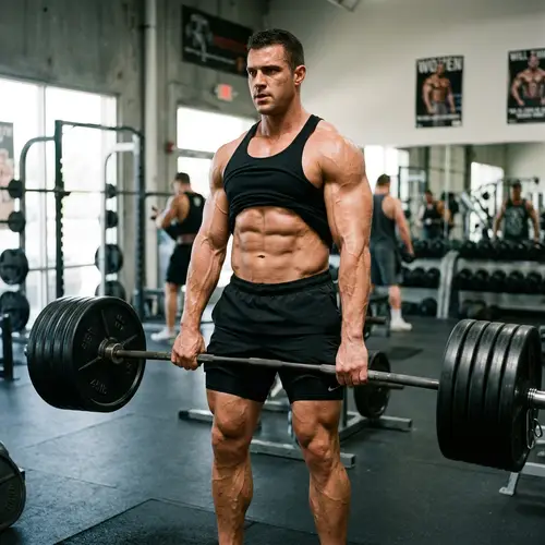 Giant Fitness Model Lifting Weights