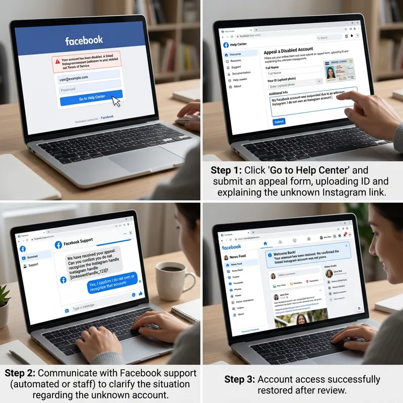 Steps to Recover Facebook Account from Unknown Instagram