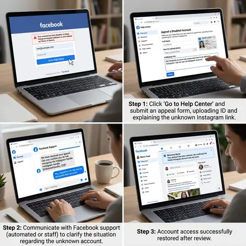 Recover Facebook Suspended Account Due to Unknown Instagram