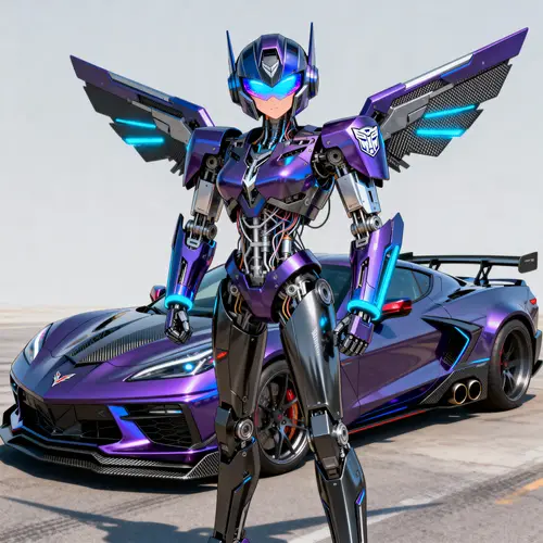 Female Transformer: C8 Corvette Stingray Design