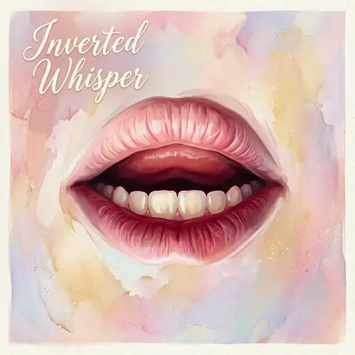 Inverted Whisper: Surreal Album Cover of Upside-Down Mouth