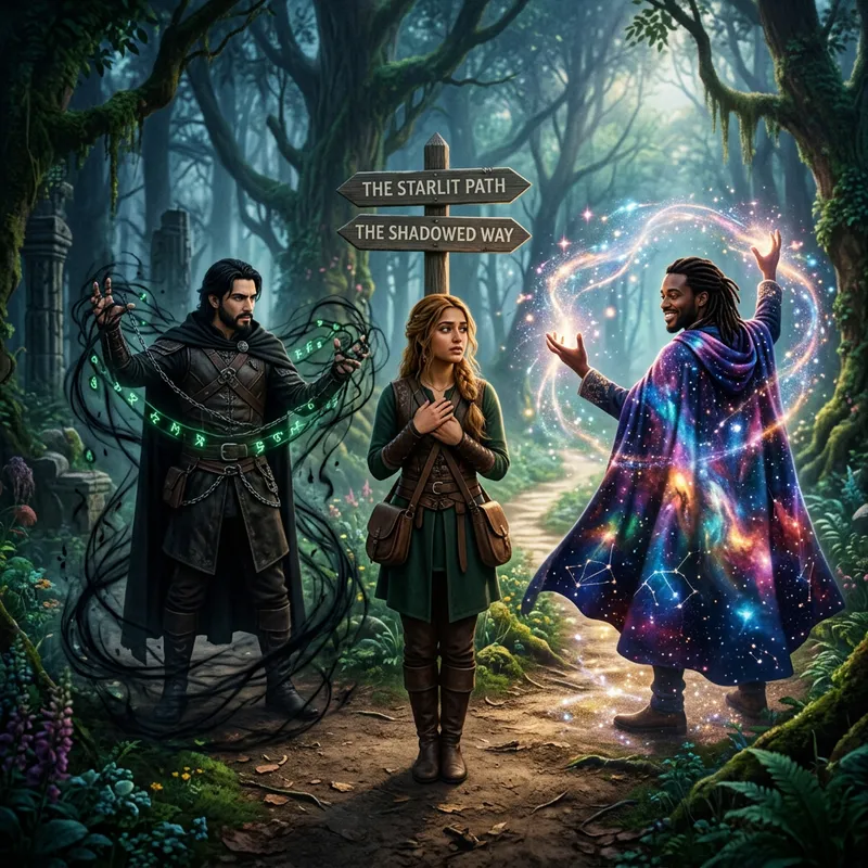 Fantasy Choice: Girl's Love with Magician or Necromancer