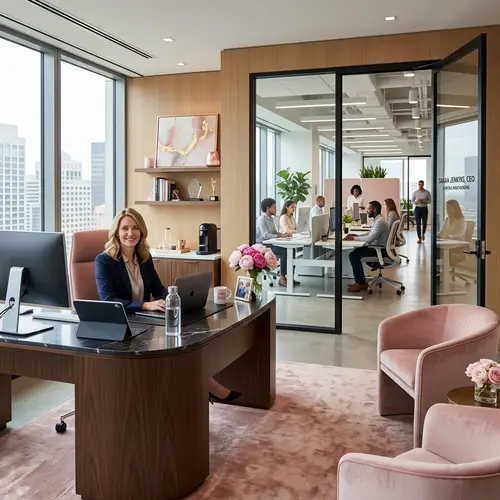 Luxury CEO Office Design for Women