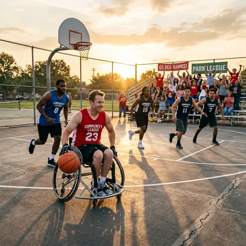 Inclusive Wheelchair Basketball Game - Action & Diversity