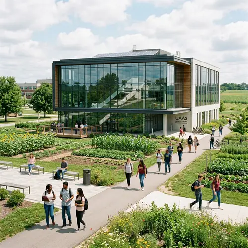 Agro University Modern Building - Sustainable Agriculture Campus