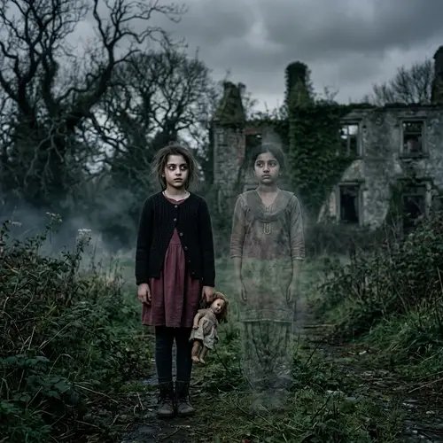 Possessed and Ghostly Encounter in Haunted Setting