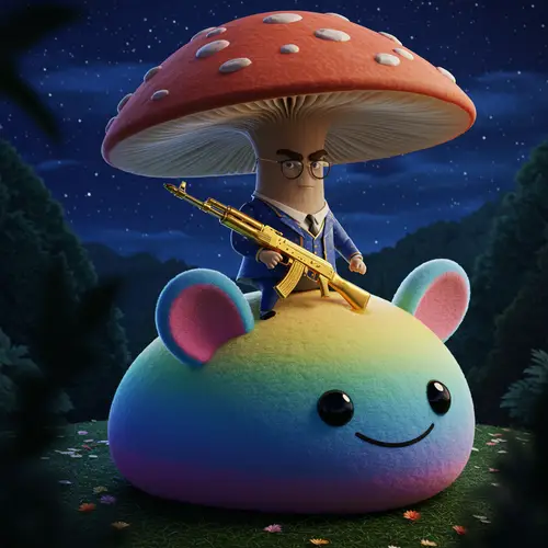 Mushroom Man in 3D: A Whimsical Adventure