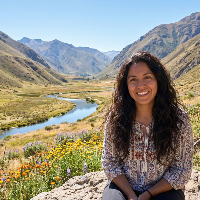 Beautiful Woman in Scenic Landscape | Natural Beauty Beautiful Woman in Scenic Landscape | Natural Beauty