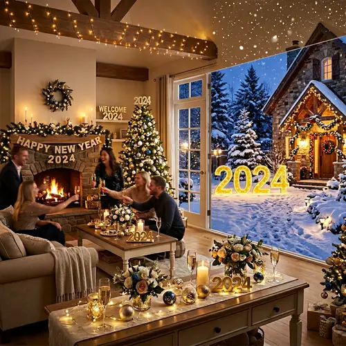 New Year 2024 Festive Interior & Exterior Design