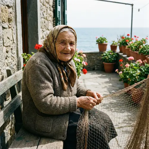Heartwarming Portrait of an Elderly Woman