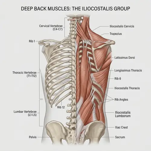 Iliocostalis Muscle Anatomy Illustration