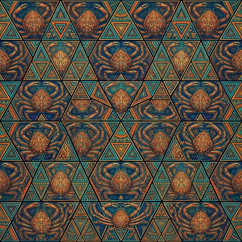 Mesmerizing Tessellation Inspired by Spider Crab Patterns