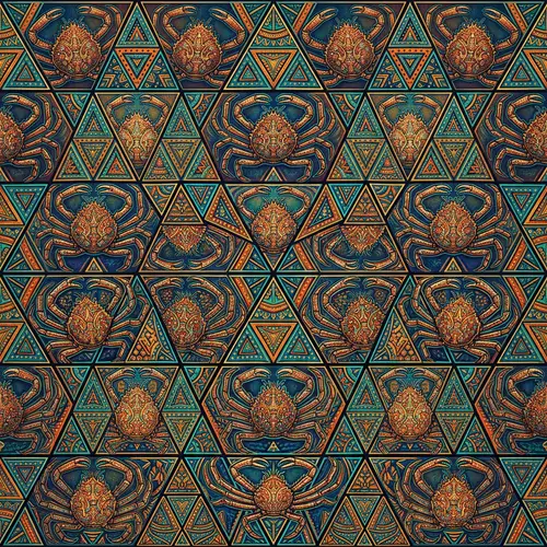 Mesmerizing Tessellation Inspired by Spider Crab Patterns