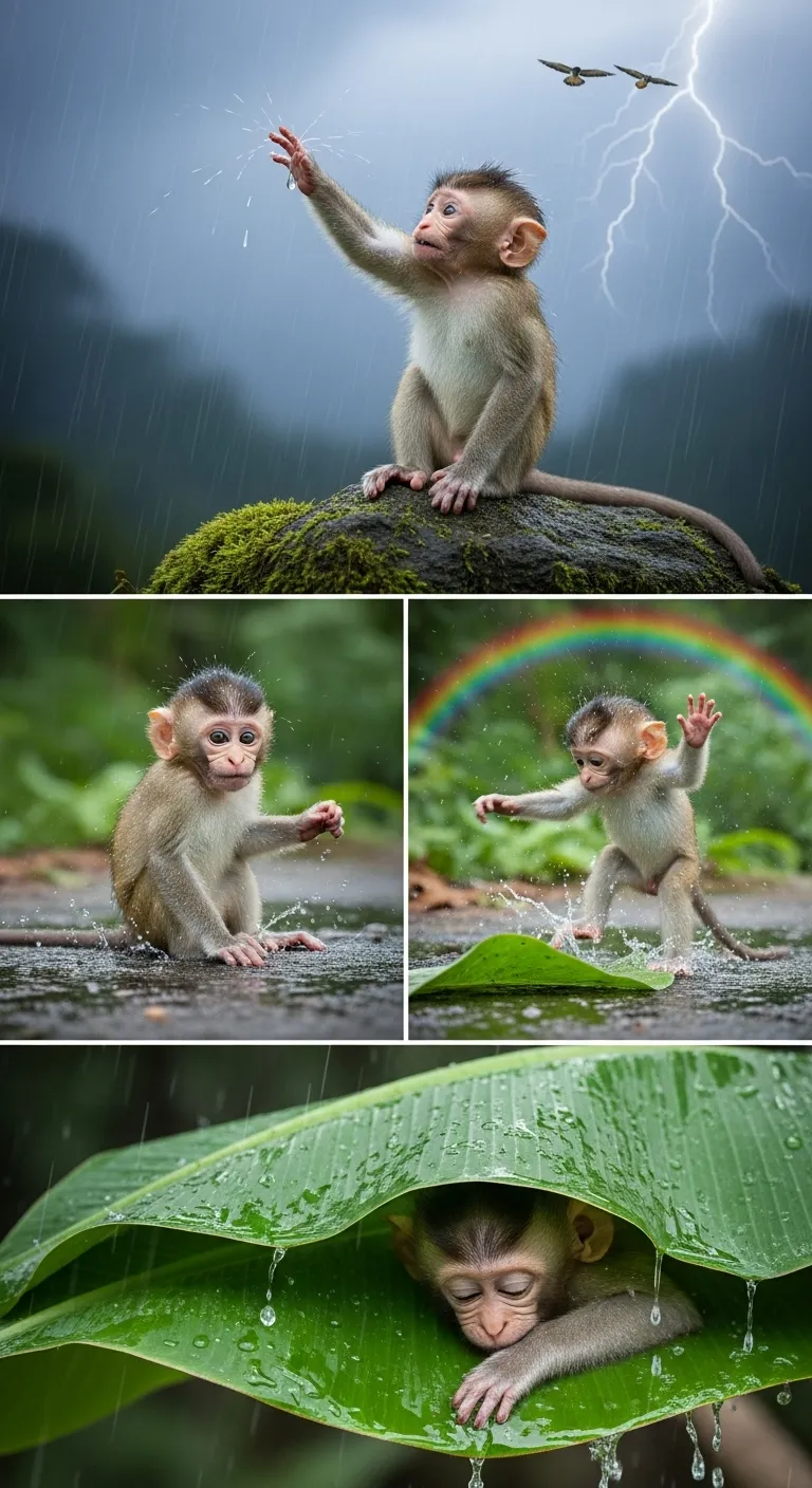 Curious Baby Monkey's Magical Rainy Adventure Curious Baby Monkey's Magical Rainy Adventure