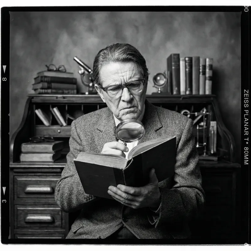 Detailed Black and White Academic Portrait Photography | Medium-Format Capture