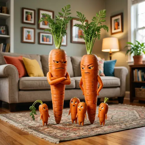 Serious Carrot Parents in a Home Environment
