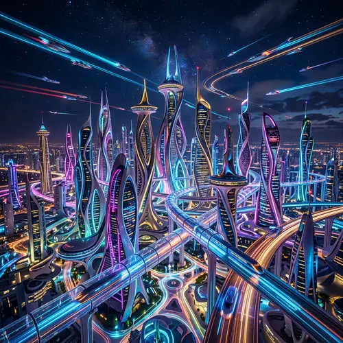 Abstract Futuristic Cityscape | Breathtaking Urban Vision