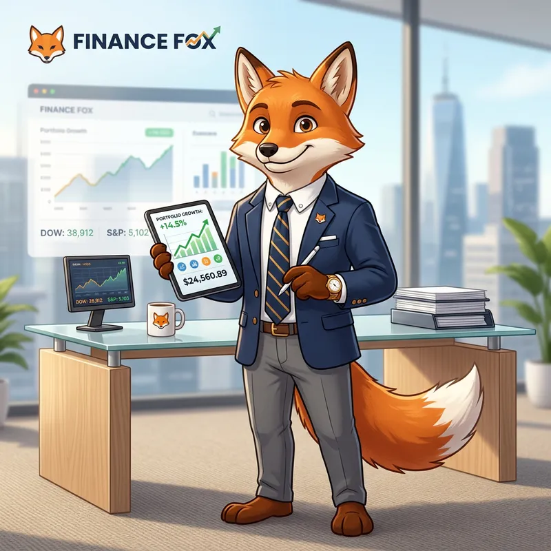 Finance Fox Mascot Design for Your Site
