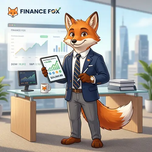 Finance Fox Mascot Design for Your Site
