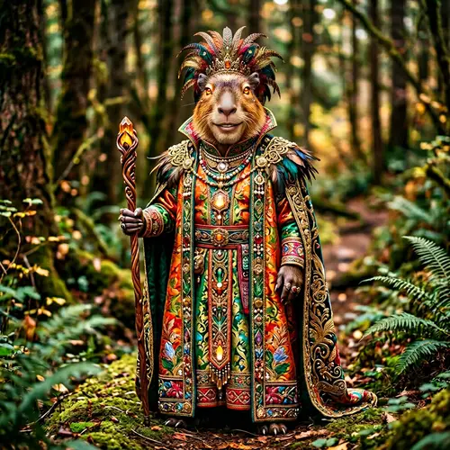 Mystical Humanoid Capybara: Enchanting Creatures