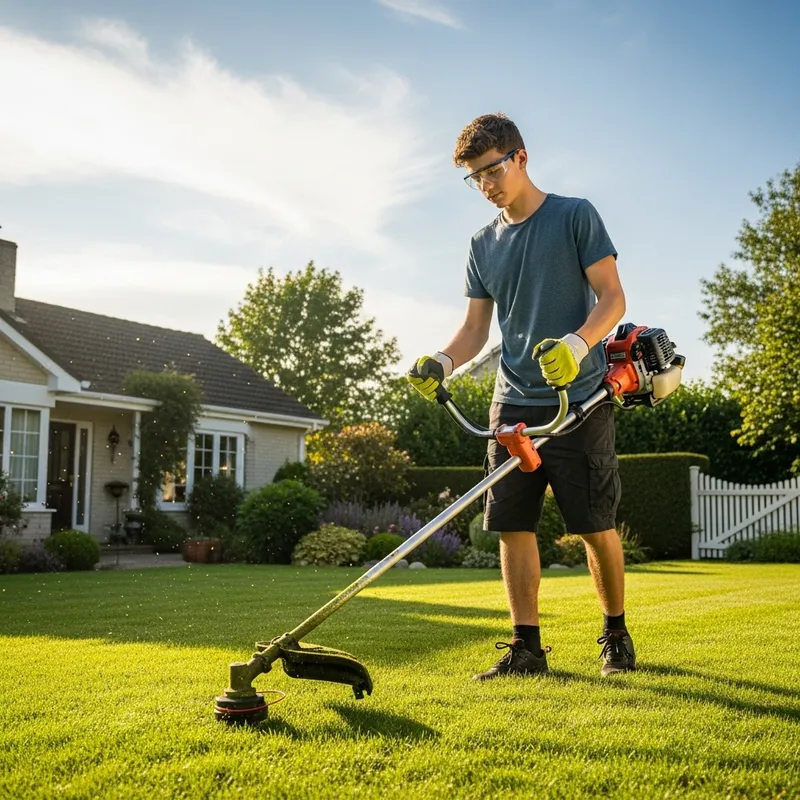 Teen Lawn Care: Mastering Weed Cutting Skills