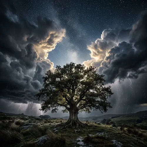 Resting in God's Comfort: Symbolic Serenity in Adversity