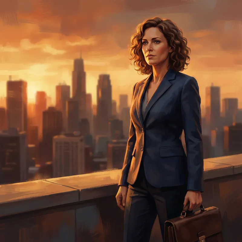 Cinematic Portrait of a Confident Businesswoman