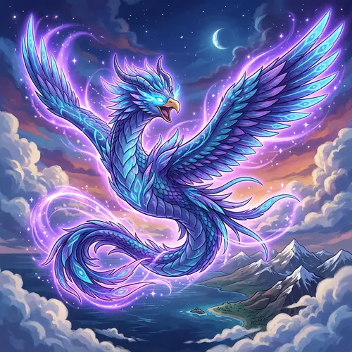 Giant Flying-Type Legendary Creature - Mythological Inspired Design