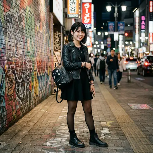 Black Kawaii Girl Fashion Style - Unique & Chic Look