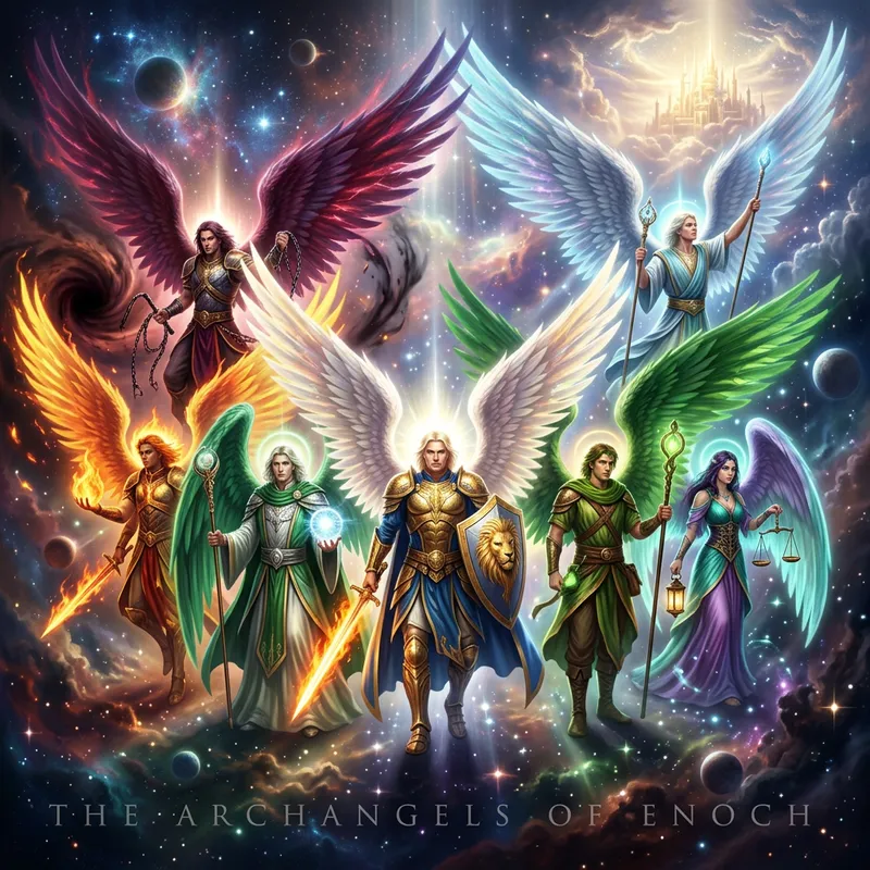 Archangels of the First Book of Enoch Wallpaper