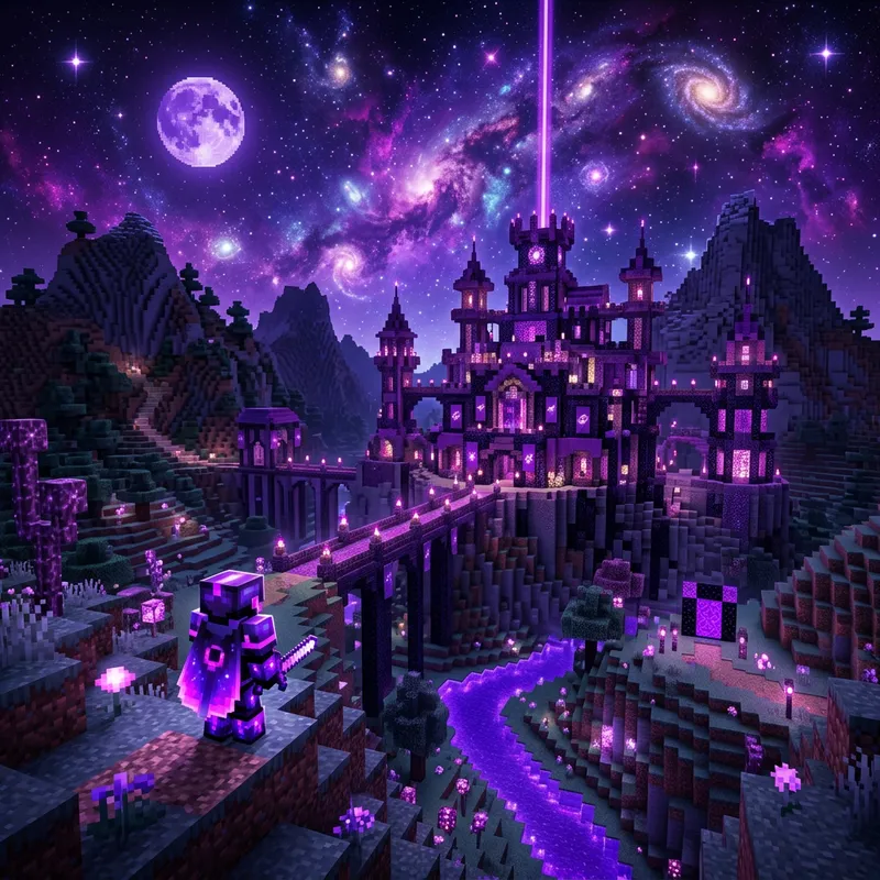 Cosmos Purple Theme for Minecraft