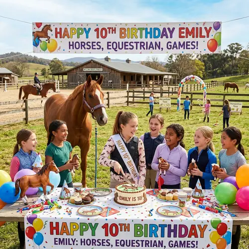 Happy 10th Birthday: Horses & Games Celebration